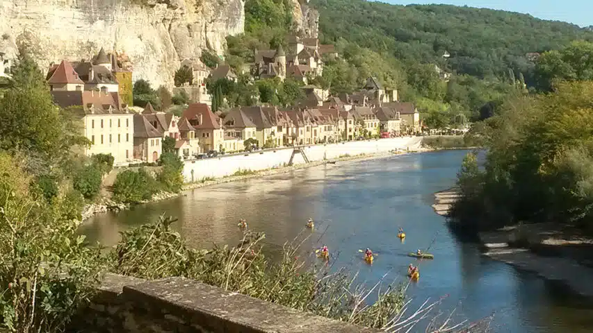 Vue sur la Dordogne et La Roque Gageac